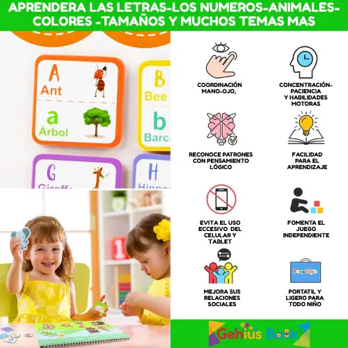 Desarrolla Todos los Sentidos de tus Hijos con Genius Book® Bilingüe